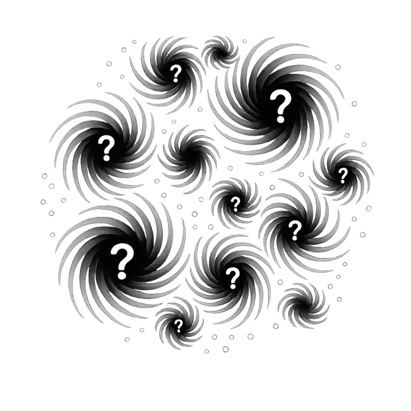 Abstract illustration representing noise and uncertainty in hiring